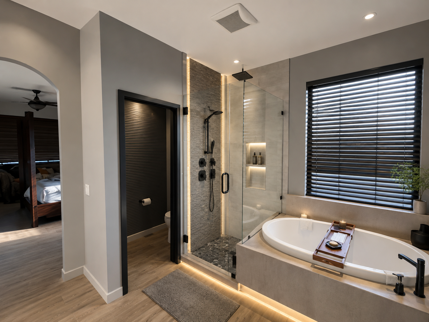 Real JBS project · Modern primary bathroom